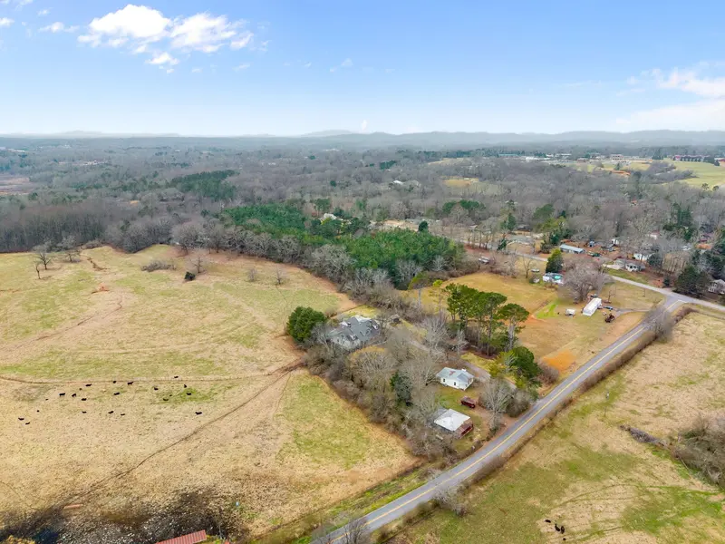 Aerial view of property